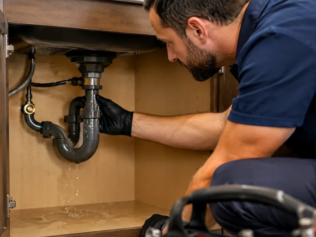 Plumbing home-service professional