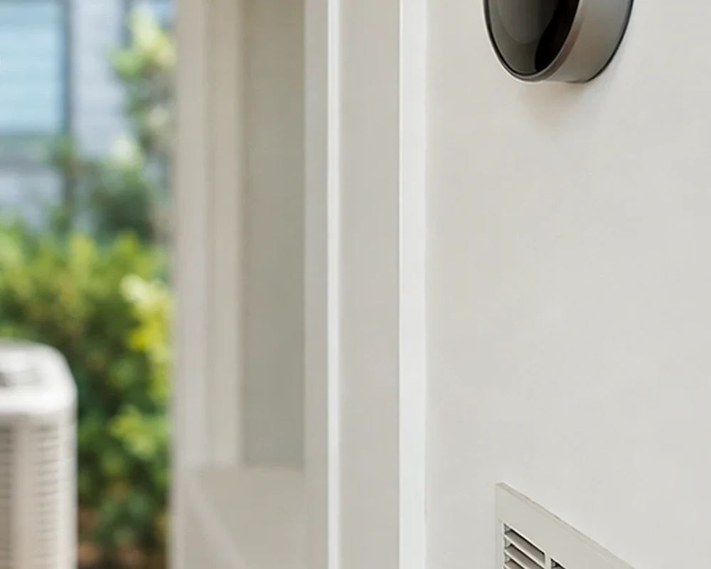 Residential HVAC comfort scene illustrating uneven temperatures between rooms